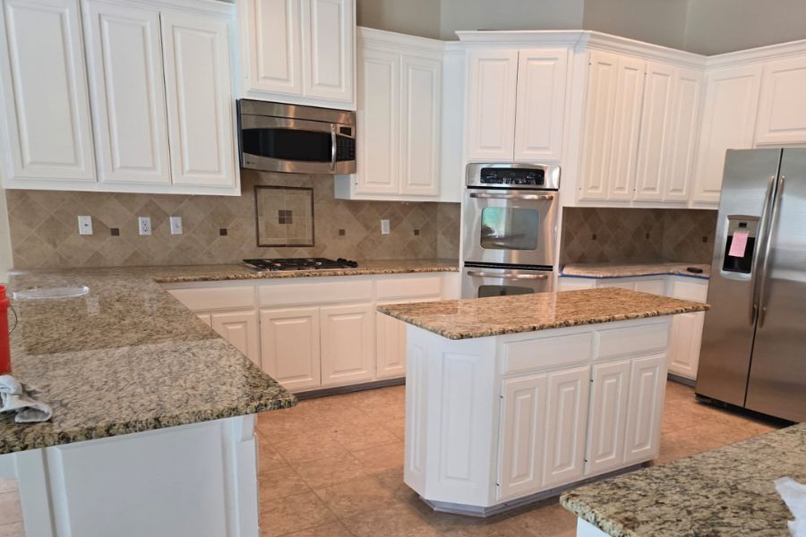 White Cabinet Refinishing